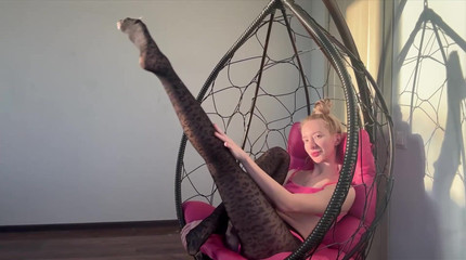 JOI with flexible girl in swimsuit+tight