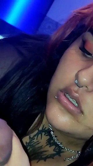 My Girlfriend Gets Hungry and Kneels Down to Eat My Cock