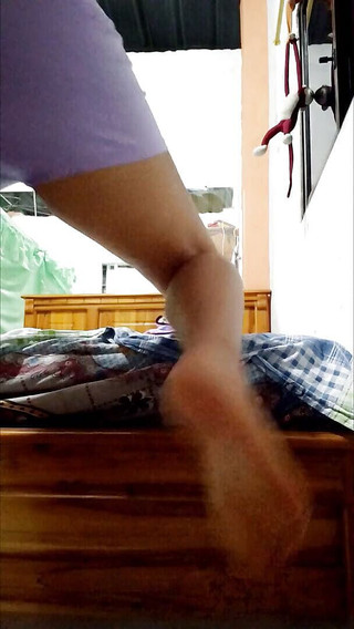 Exhibitionist Stepdaughter Offers Her Stepfather a Nude Touching Her Ass and Vagina