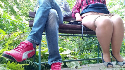 Gorgeous Milf shows her stepson how to change a pad outdoors