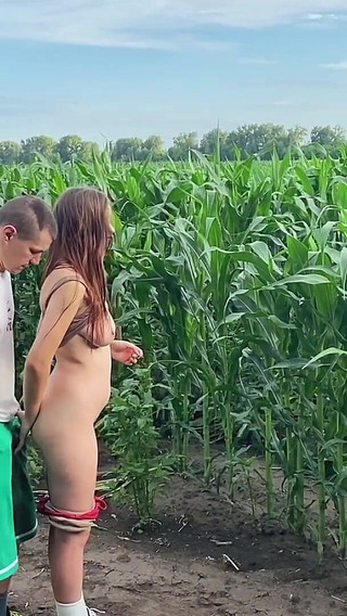 Stepbrother Has Sex with Stepsister While Walking Through a Cornfield