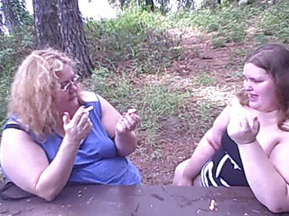 We 2 big gals show you how we would smoke on your cock