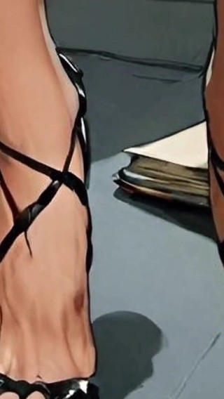 Fetishist Sexy Nun. Comic. a Visual Novel. Foot Fetish