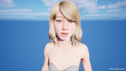 18yo cute babe facial JOI. Please cum on my face