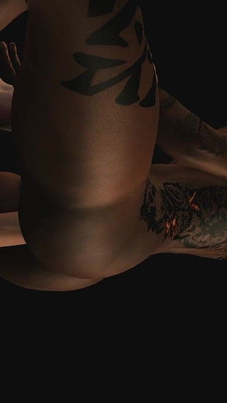 Standing Fuck a Tattooed Black Girl