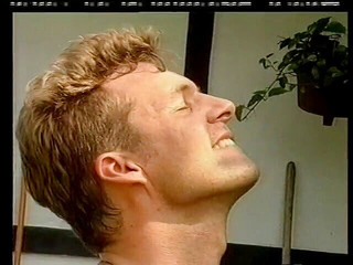 Blonde's big boobs are jumping while she is riding guy's big cock outdoors