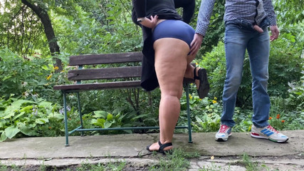 Mother-in-law Let Her Son-in-law Pee on Her Gorgeous Ass in Panties