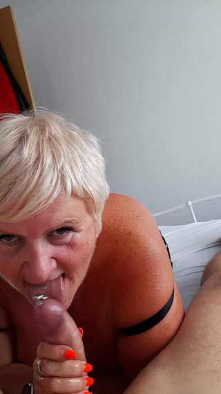 Wanking the plumber. Bursting his pipe!