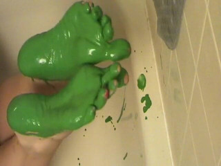 Charlee Chase's Green Feet