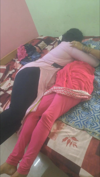 Lesbian Aunties Caught by Boyfriend