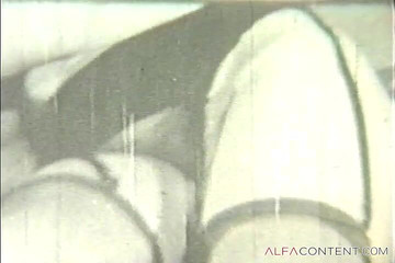 A sexy brunette in stockings loves sucking a thick cock