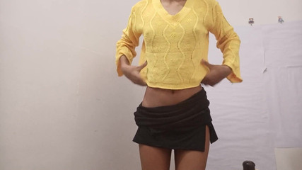 Indian School Girl on Baby Doll Dress Ki Chudai