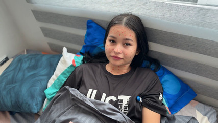 My Stepsister's Slut Pretends to Be Sick and Looks for the Pretext for Me to Fuck Her and Cure Her with My Big Cock.