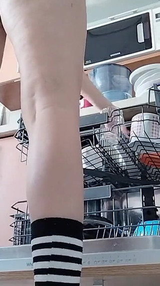 Hairy Brunette Pussy, Big Tits, Sensual Hairy Woman in the Kitchen. Sexy Stepmom, Hairy Pussy, Big Ass