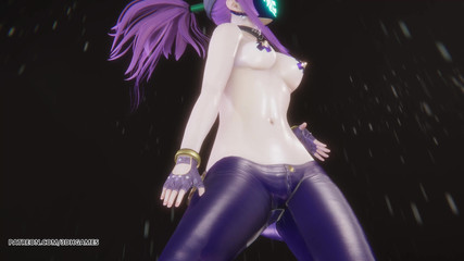 Mmd Itzy - Swipe Akali Sexy Striptease League of Legends Hentai Uncensored 4K 60fps