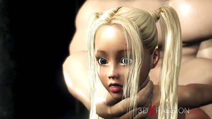 Beautiful girl teen gets fucked hard by big monster in the dark dungeon