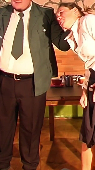 Sibylle - the Sexy Waitress Fails at Work and Is Punished for It in a Humiliating Way