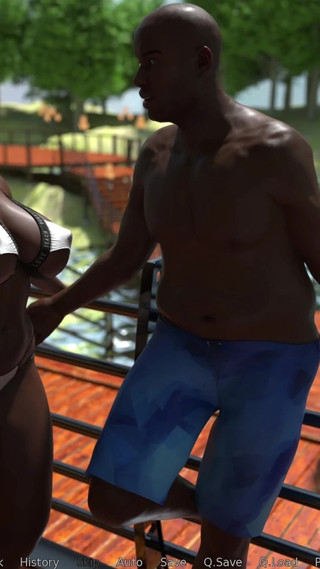 Just Maried by K4soft - Meeting a Horny Couple by the Lake 4