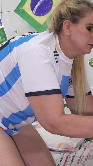 Tiffany Montavany as Argentinean, Getting Fucked by Brazilian During the 2022 World Cup