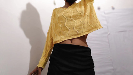 Asian Young Girl Teasing with Tiny Ass