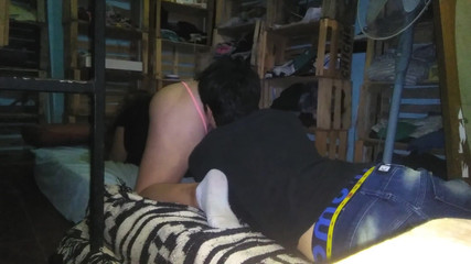 Sucking Puta Rica's Vagina and Ass at Night in a Short Dress