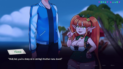 Life in Woodchester - Sex in the Park, Busty Redheaded Babe