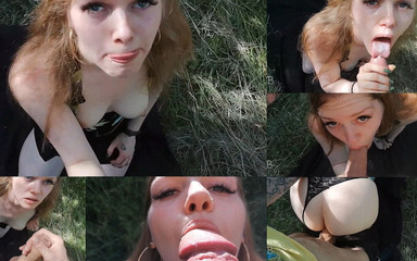 Facecum! Linadarling - Fuck Me Behind the Bushes!