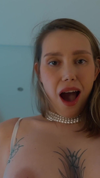 POV: Kisscat Wakes You for Playful Blowjob, Cowgirl Ride and Double Cum: Facial with Creampie!