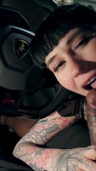 Blow Job in the Lamborghini