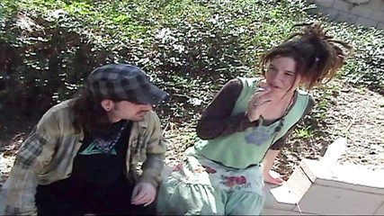 Young amateur couple fucking in a park and filmed