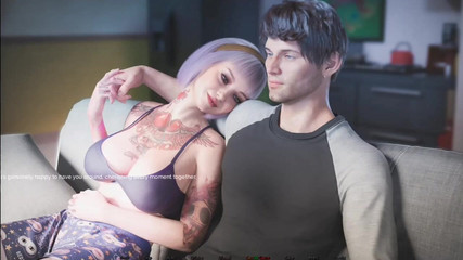 Beautiful Girlfriend and Boyfriend Conversation