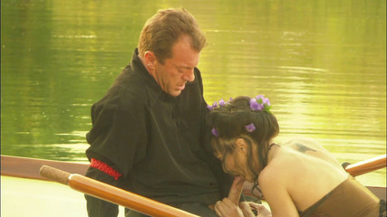 Hot beautiful 20 year old brunette having romantic sex on a boat with a married man