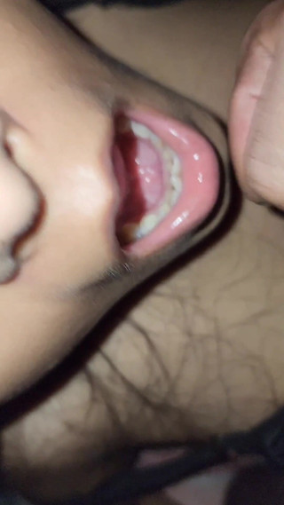 Beautiful Indian GF Huge Cum on Her Mouth in Her 21st Birthday
