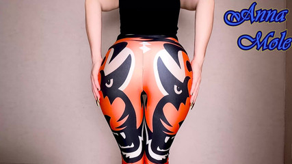 Spandex PAWG in Leggings Spanks Her Ass