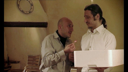 Two sluts share a big cock in their ass