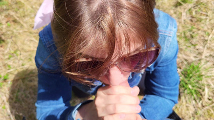 Hot Slut Sucks Random Cock Until He Blows His Load in Public