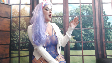 Pathetic smoke sissy play time