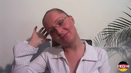 Fat Ass Blonde From Germany Getting Her Boobs Sprayed