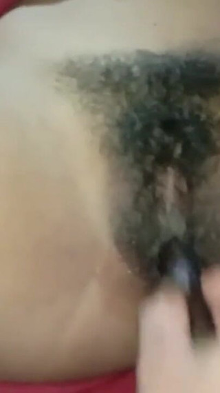 Fucking her with eggplant first