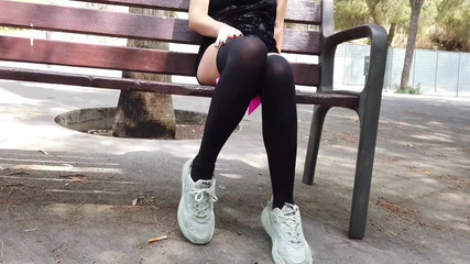 Crazy Squirt Outdoors Masturbation