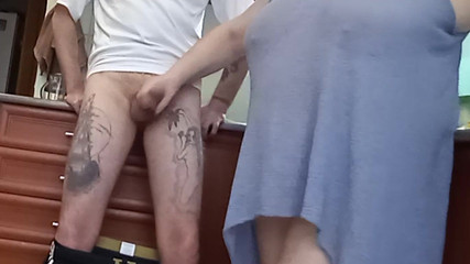 I love when a bitch jerks off my dick