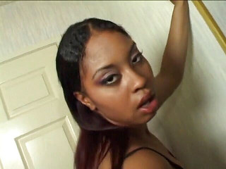 Beautiful black chick gets her tight asshole fucked hard with big dick