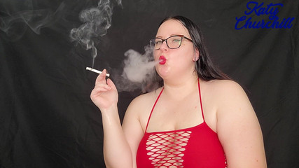 BBW Heavy Smoking Encouragement While Chain Smoking