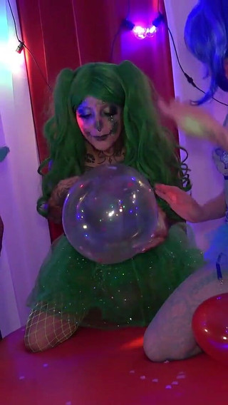 Lily Kink Meets the Balloon Loving Green Cock Crazed Clowns