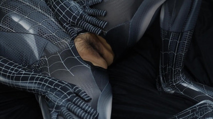 Again Cosplay Spiderman, Even in Entot It Runs Out Until Crot Inside