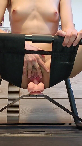 Big Pussy Jumping on Sex Chair