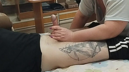 Fat Girl Milks My Cock with Her Mouth to a Cumshot