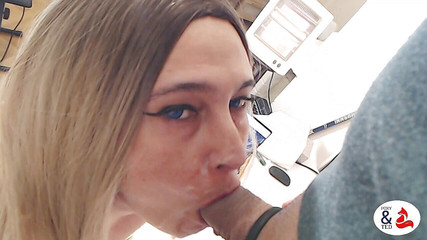 Analfuck and cum on face + smoking blowjob :)