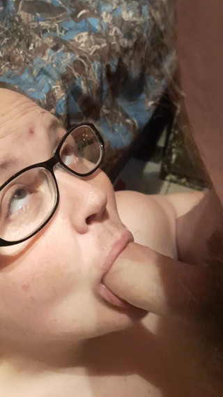 My Sexy BBW Sucking My Cock and Swallowing My Cum