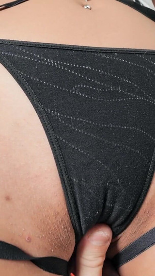 Perfect Jiggly Round Butt G-string Busty Latina with a Huge Mouth! What a Slut!